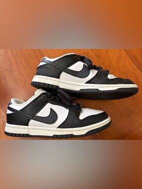 Nike Black and White Low-Top Swoosh Sneakers